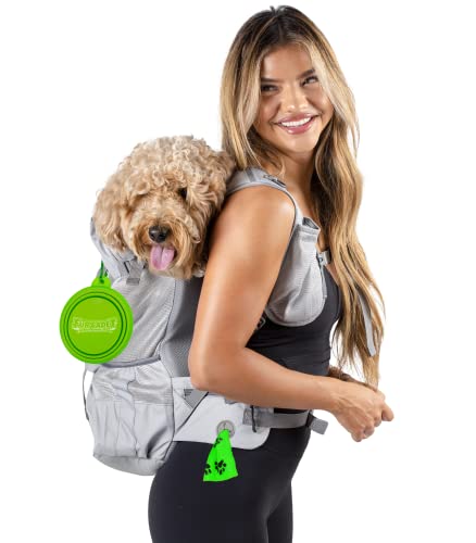 FUR CADET Plush and Comfy Dog Carrier Backpack for Hiking
